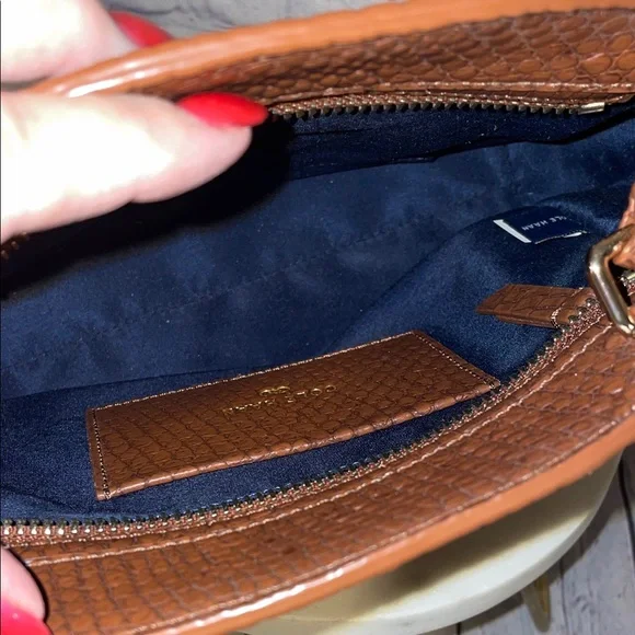 Cole Haan Textured British Tan Crossbody Bag - Picture 8 of 9